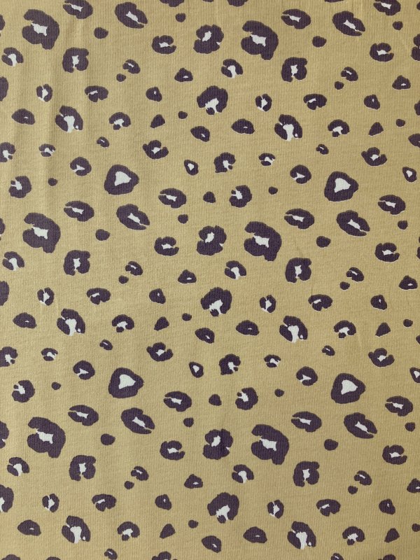 Jersey bio french terry léopard