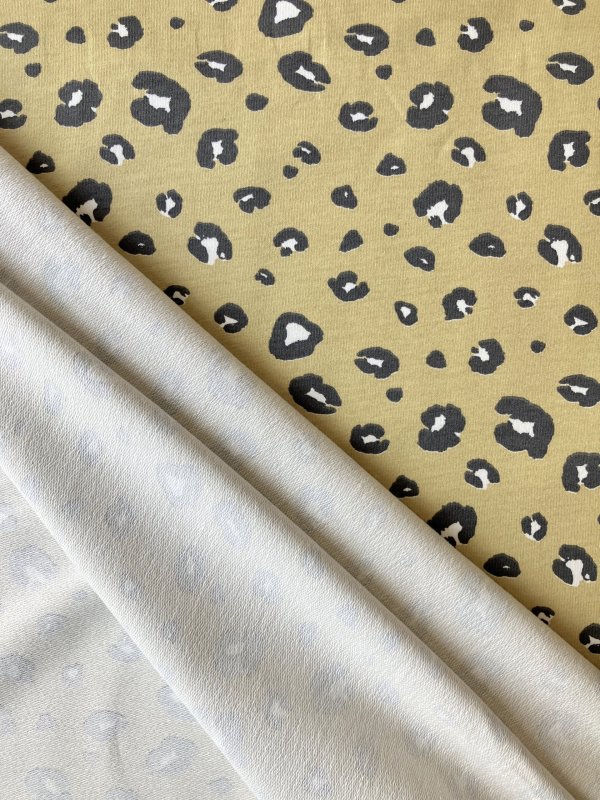 Jersey bio french terry léopard