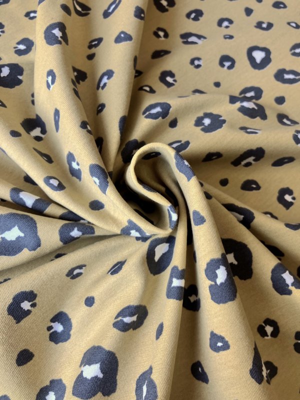 Jersey bio french terry léopard