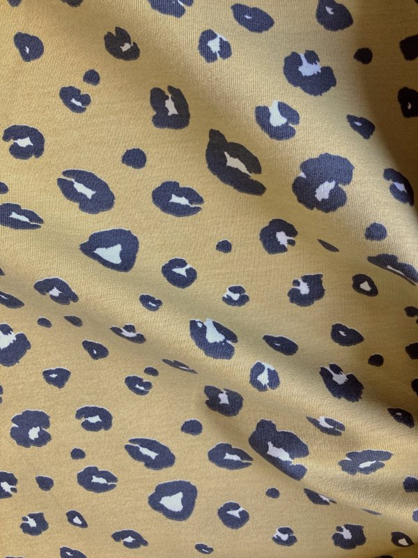 Jersey bio french terry léopard