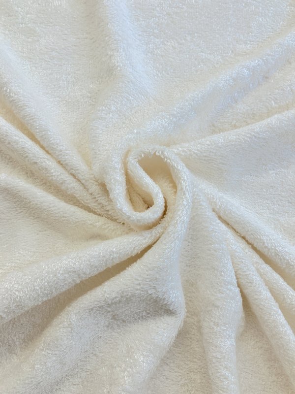 Éponge bambou unie écrue, viscose de bambou, polyester