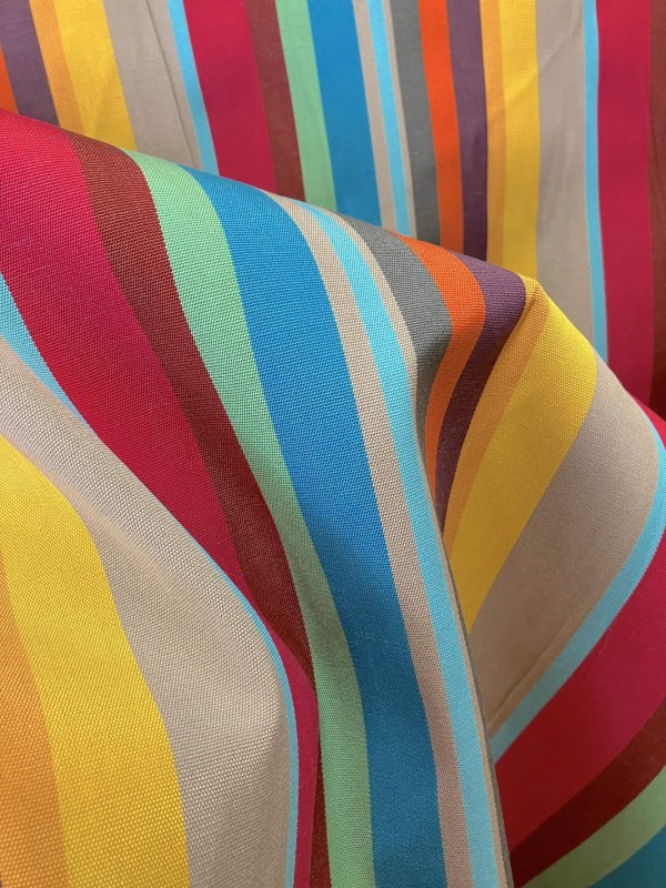 Toile déperlante Carioca rayée, 100% dralon