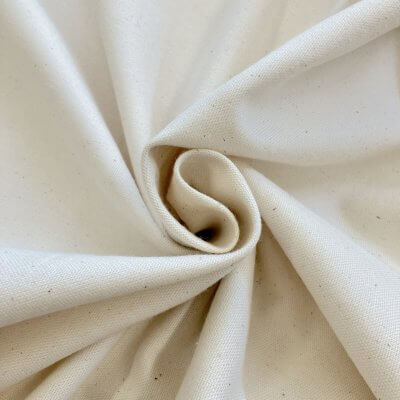 Tissu ameublement coton uni Laurent naturel