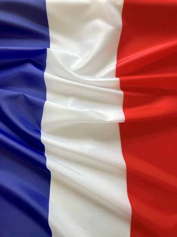 Tissu tricolore bleu blanc rouge