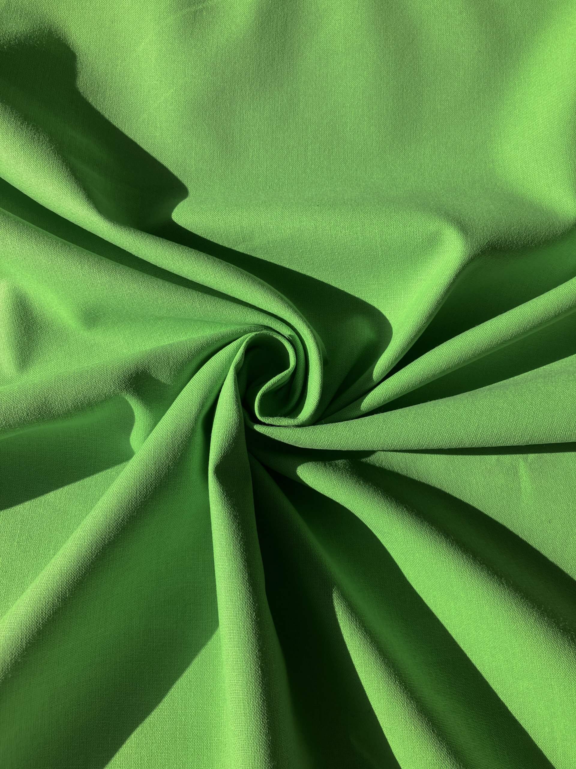 Tissu coton uni Pistache