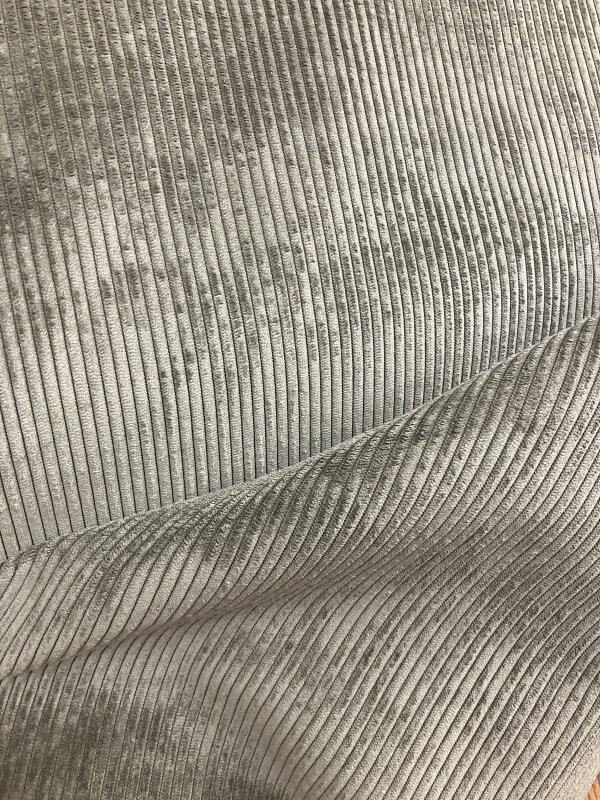 Velours côtelé Lisboa gris acier