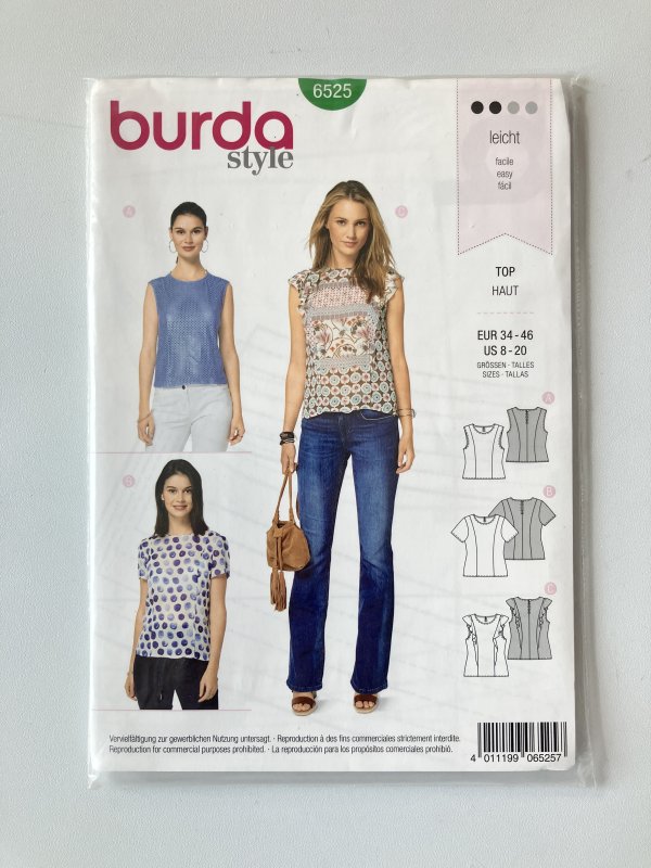Patron Burda style top haut
