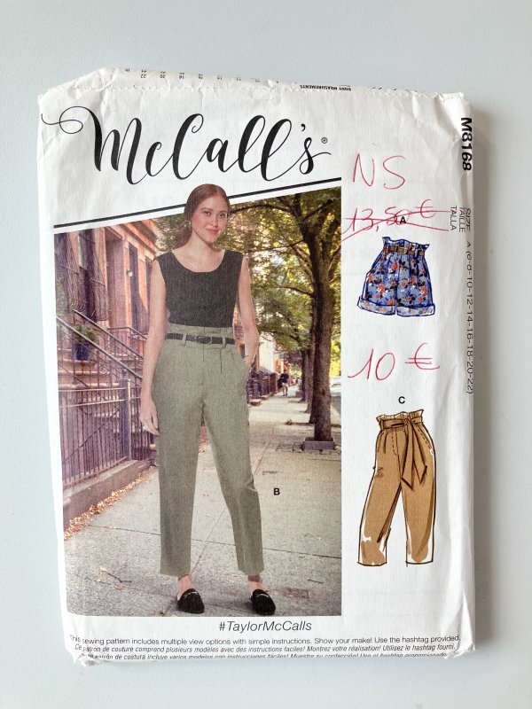 Patron McCall's short, pantalon et ceinture