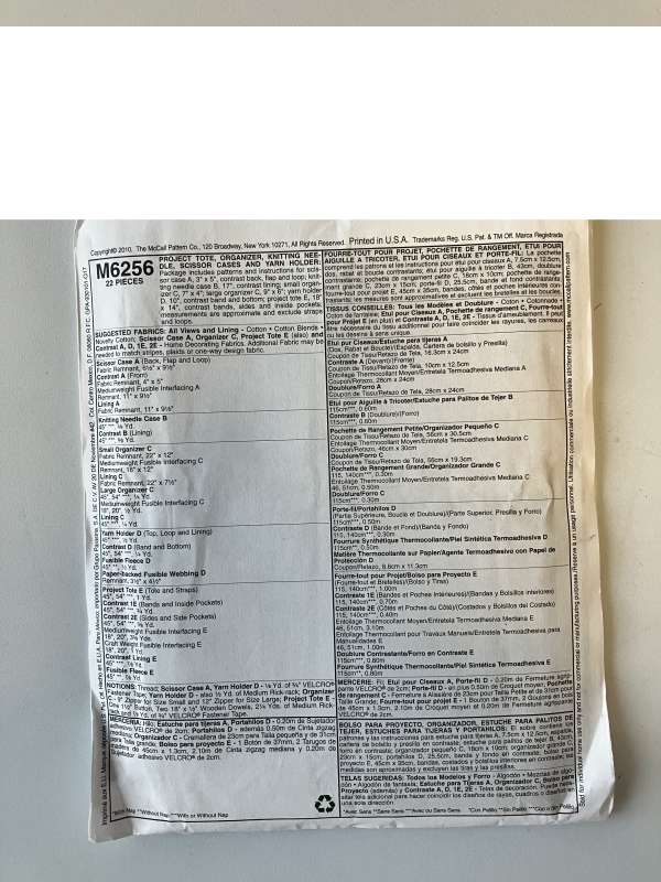 Patron McCall's accessoire fashion