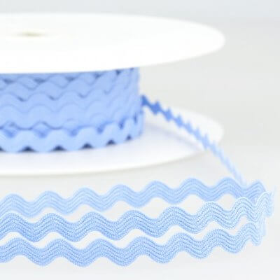 Serpentine unie bleu ciel 8 mm