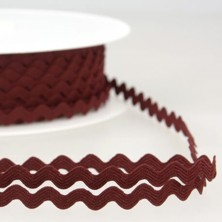 Serpentine unie bordeaux 8 mm