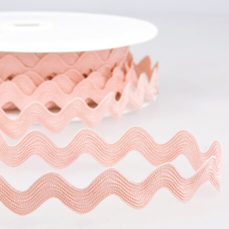 Serpentine unie rose clair 15 mm