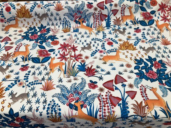 IMG_9371 Tissu ameublement Thevenon coton Paradis Island Multicolore