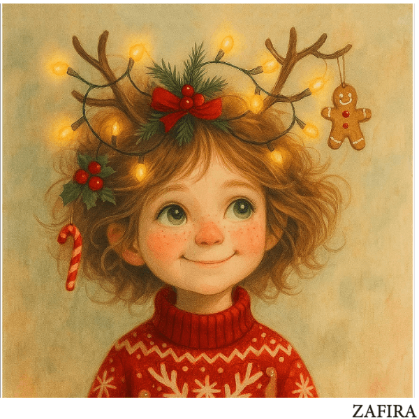 Carré de tissu velours Noël Zafira 45x48 cm