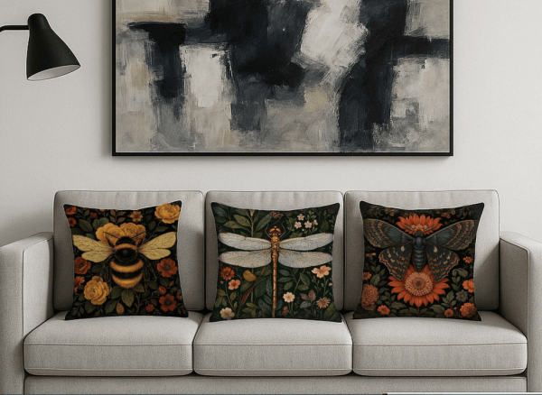 Carré de tissu velours papillon Palometa