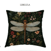 Carré de coussin libellule Carré de tissu velours Libellule Libelula