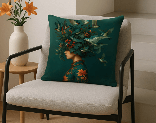 Carré de tissu velours papillon Duquesa