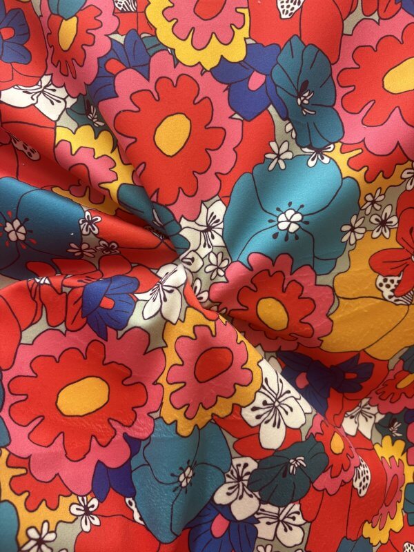 Velours imprimé fleur