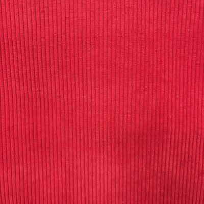 Velours côtelé rouge tomate