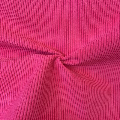 Velours côtelé rose fuschia