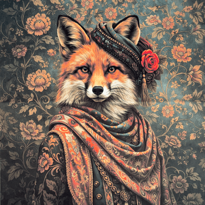 Capture d’écran 2026-05-21 à 17.48.23 Carré de coussin renard vintage