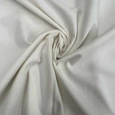 tissu uni blanc cassé