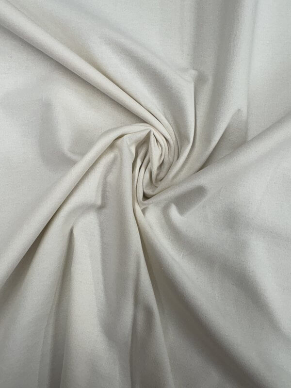 tissu uni blanc cassé