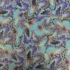 tissu japonais bleu