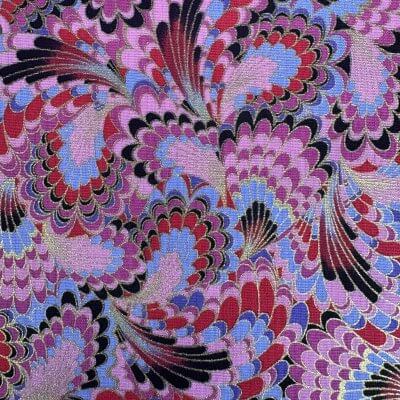 tissu japonais rose