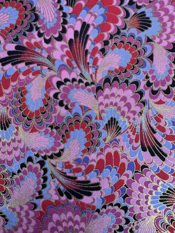 tissu japonais rose
