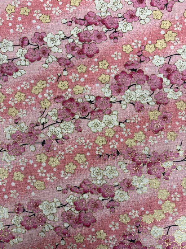 tissu cerisier rose