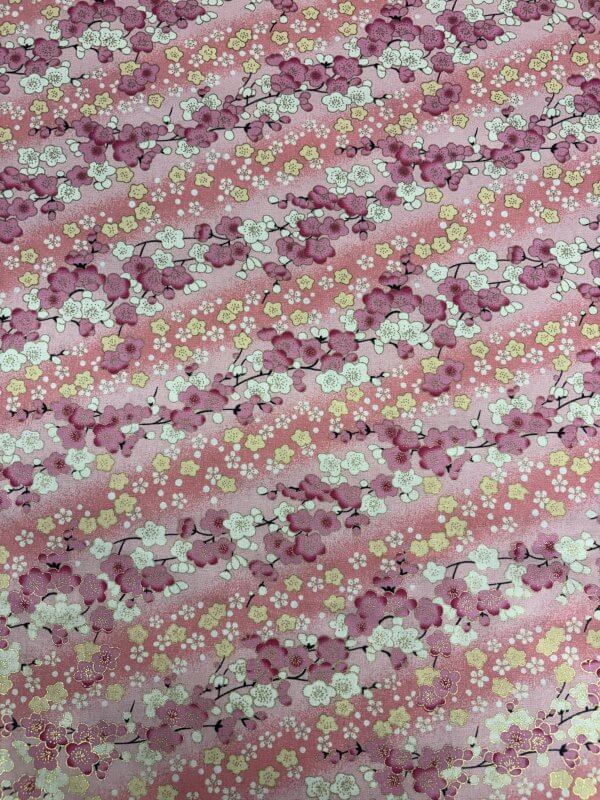 tissu cerisier rose